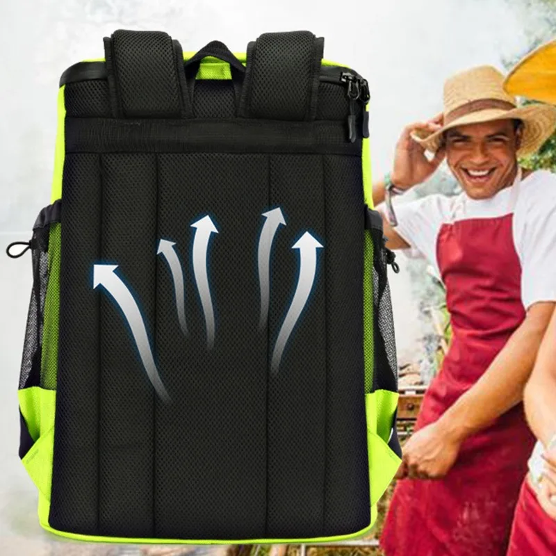 Сумка-холодильник на 30 л мягкая большая 36 банок изолированный рюкзак-холодильник