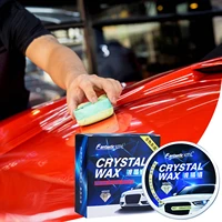 car wax crystal plating set hard glossy carnauba wax coating care car scratches fast repair with waxing sponge and towel