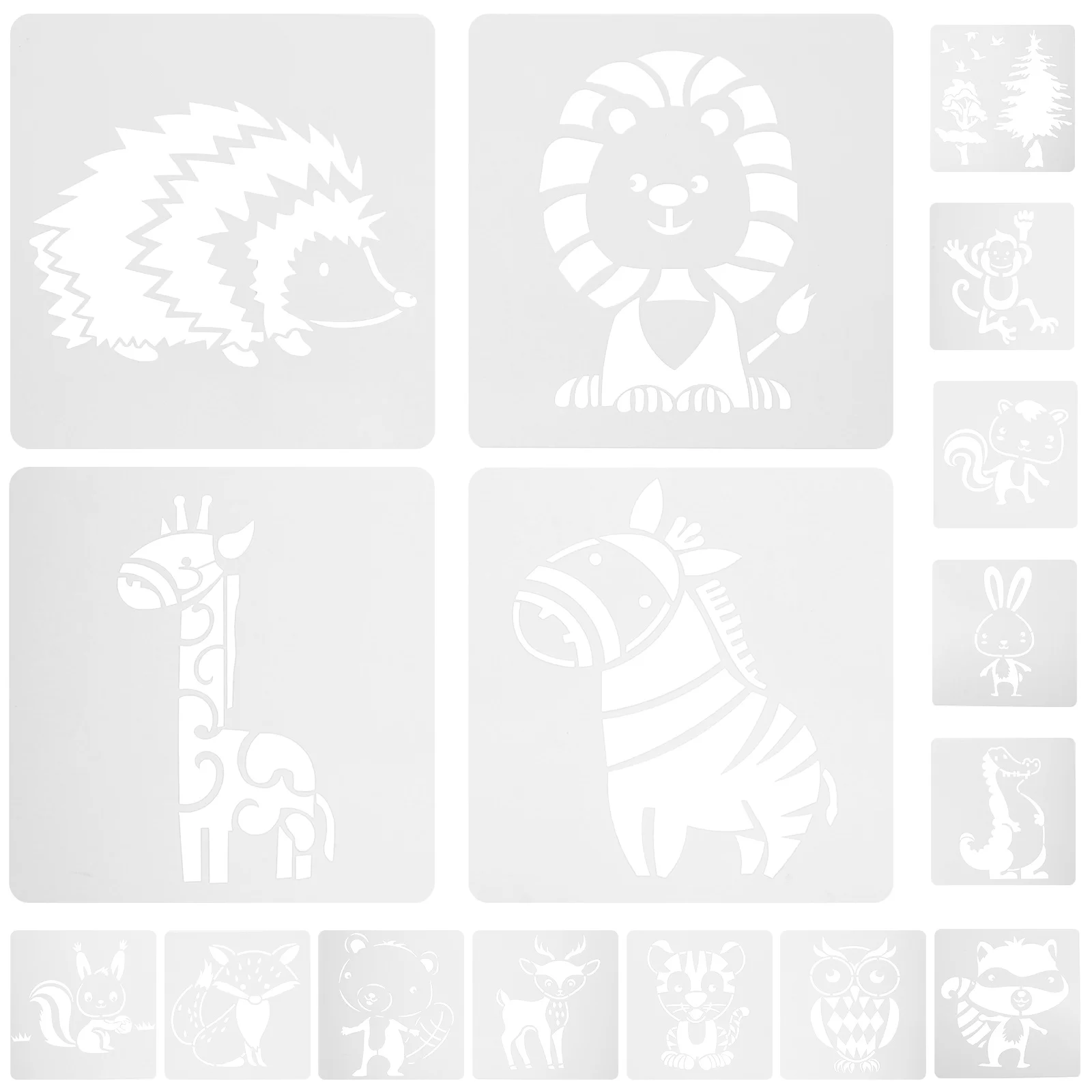 

Stencils Drawing Painting Template Kids Stencil Diy Templates Childrenforest Tool Animals Craft Animal Scrapbooking Elephant