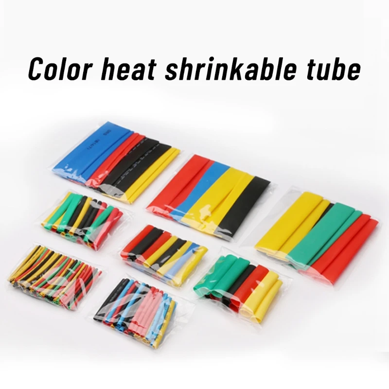 

164 Pieces ​Heat Shrink Tube Wire Wrap Cable Sleeve Assortment Ratio 2:1 Electric Insulation Tube Fast Heat Shrinkage B03E