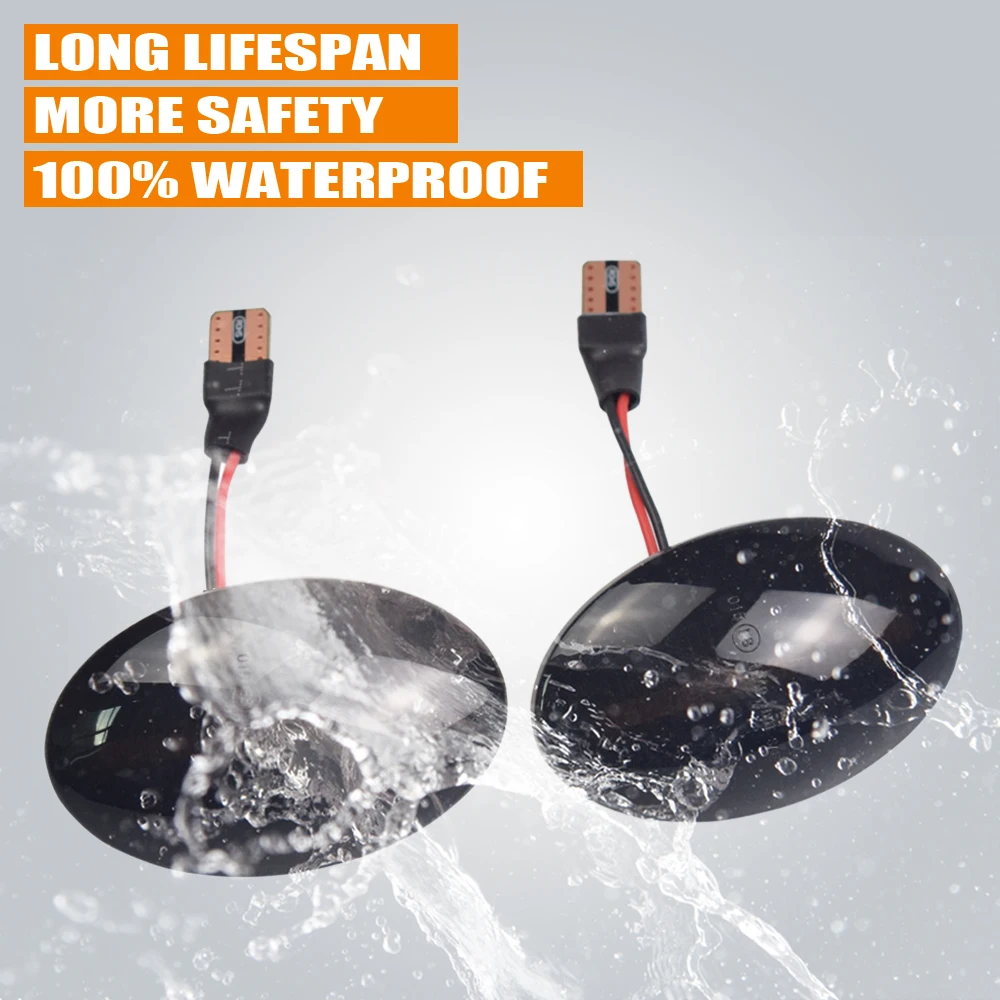 2 шт. автомобильный динамический фонарь боковой маркер Lihgt указатель поворота для