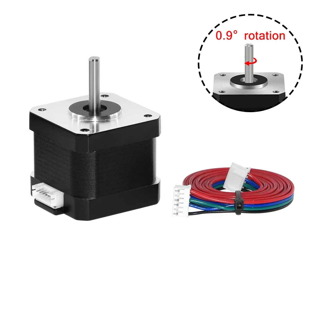 

Stepper Motor 17HS4401S-0.9° With 1M Cable 1.3A 42 Stepper Motor Nema 17 4-Lead 42BYGH Motor For CNC Engraving Machine 3D Printe