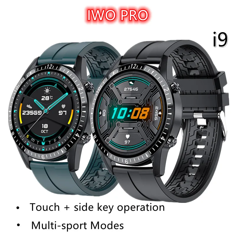 

2021 New i9 Smart Watch Full Touch Round Screen Bluetooth Call Smartwatch Men Women Sports Fitness Waterproof Watch PK L13 GT2