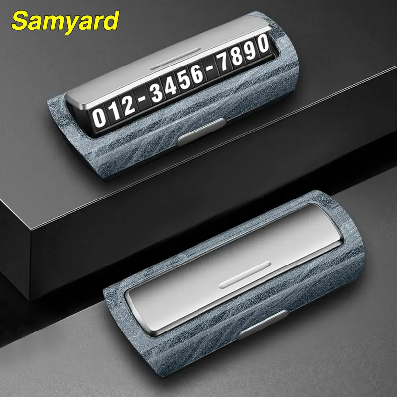 1Pcs Car Phone Number Card Temporary Parking Card Plate Telephone Number Car Park Stop Automobile Accessories For Bmw Audi Honda
