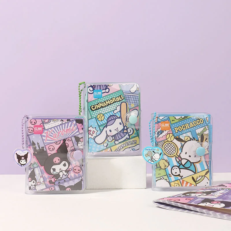 

Kawaii съемный блокнот Cinnamoroll почтовый Kuromi милый мультяшный блокнот в виде спирали подвеска мини Резиновый чехол карманная книга
