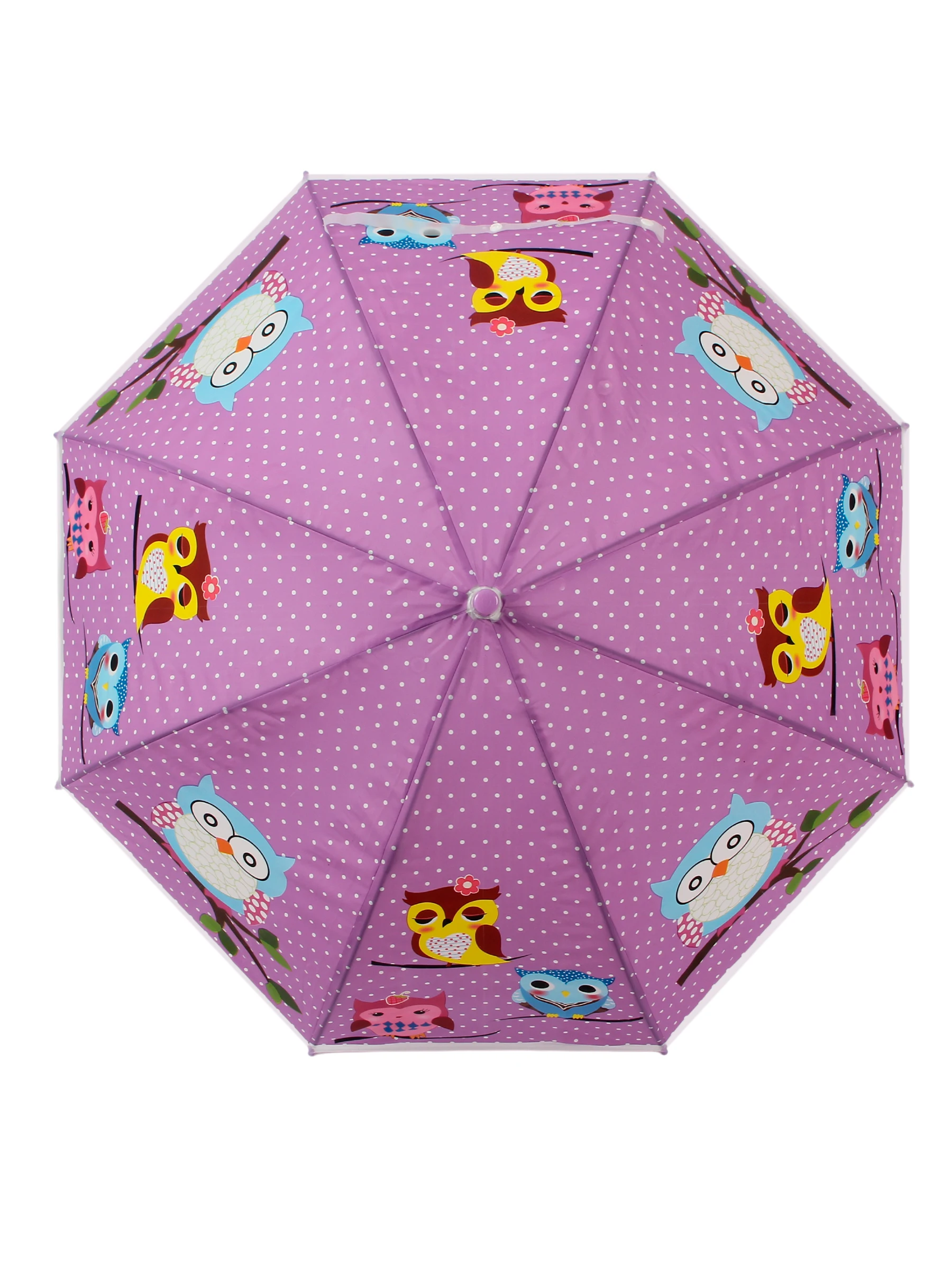Зонт детский Pretty Mania для девочек с совами зонт со свистком красивый - трость детей