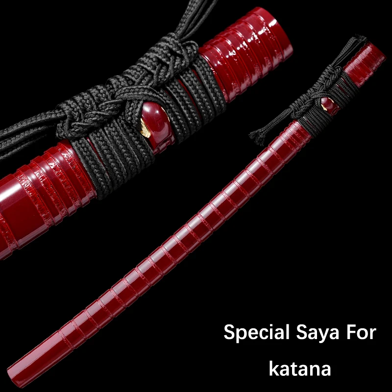 Красная деревянная ножны для катаны MASAHIRO 76 см