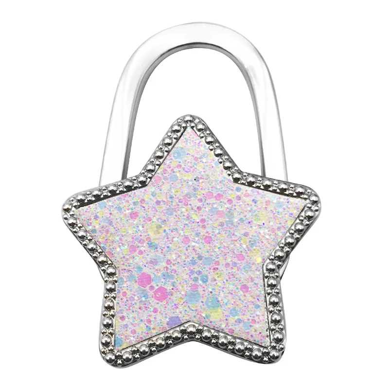 

Металлические складные крючки с блестящей пудрой