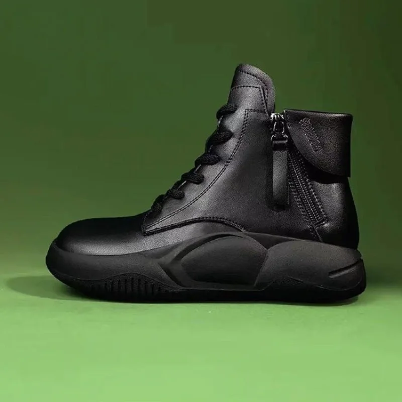 Ankle Boots Women's British-style 2023 New Spring and Winter Women's Boots Thick-soled Motorcycle Boots Block Heel Shoes Women