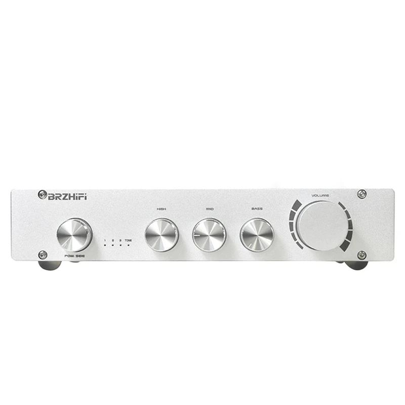 

BRZHIFI L1 Preamplifier Audio Amplifier Dual Op Amp Hifi Category A Amp Bluetooth Treble Bass Independent Tone Control