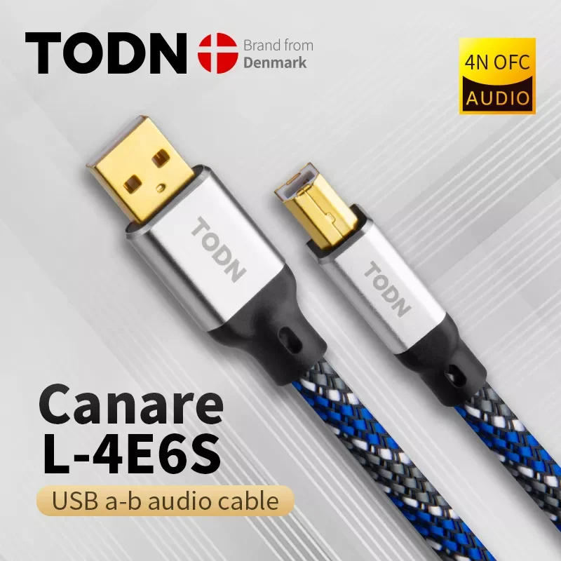 

NEW Canare USB dac Cable A-B Alpha 4N OFC Digital Audio A to B high-end Type A to Type B Hifi Data Cable for mixer decoder