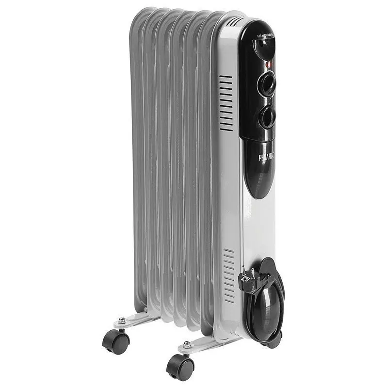 Обогреватель маслянный РЕСАНТА ОМПТ- 7Н 1500 Вт 7 секций белый | Дом и сад