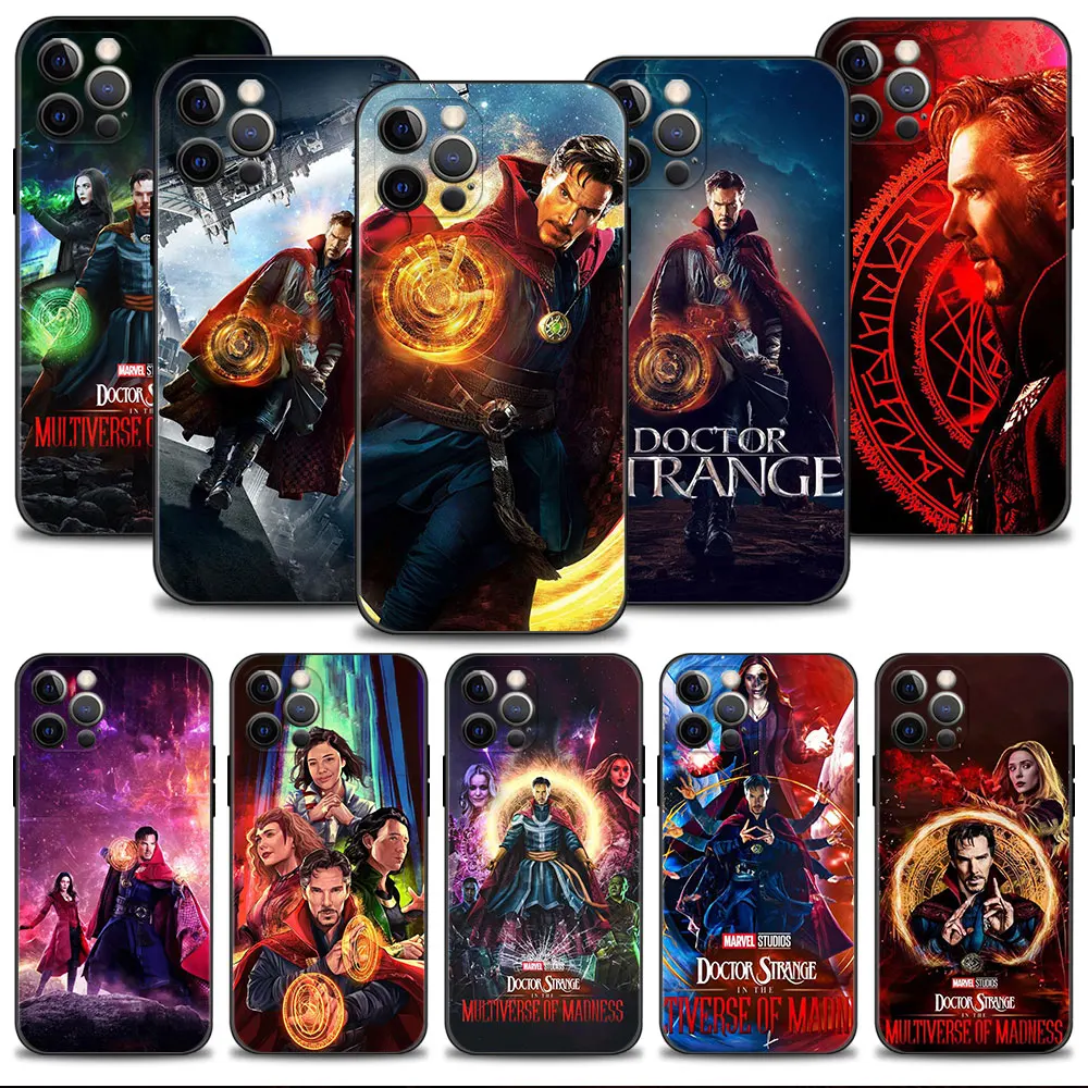 

For Apple iPhone X 13 7 Plus XS 11 14 12 Pro Max 8 XR 5 6 5S SE2 6S Marvel Loki Wanda Doctor Strange TPU Bag Etui Coque