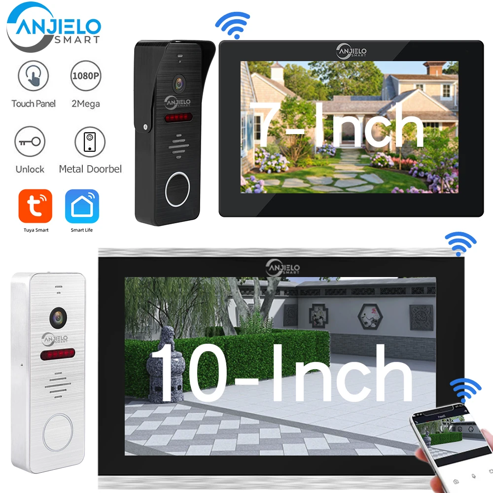 Wifi Tuya Video Intercom Residential Entry Phone Home Security Door Camera 1080p Metal Doorbell 2MP Interphone Campainha Doorman