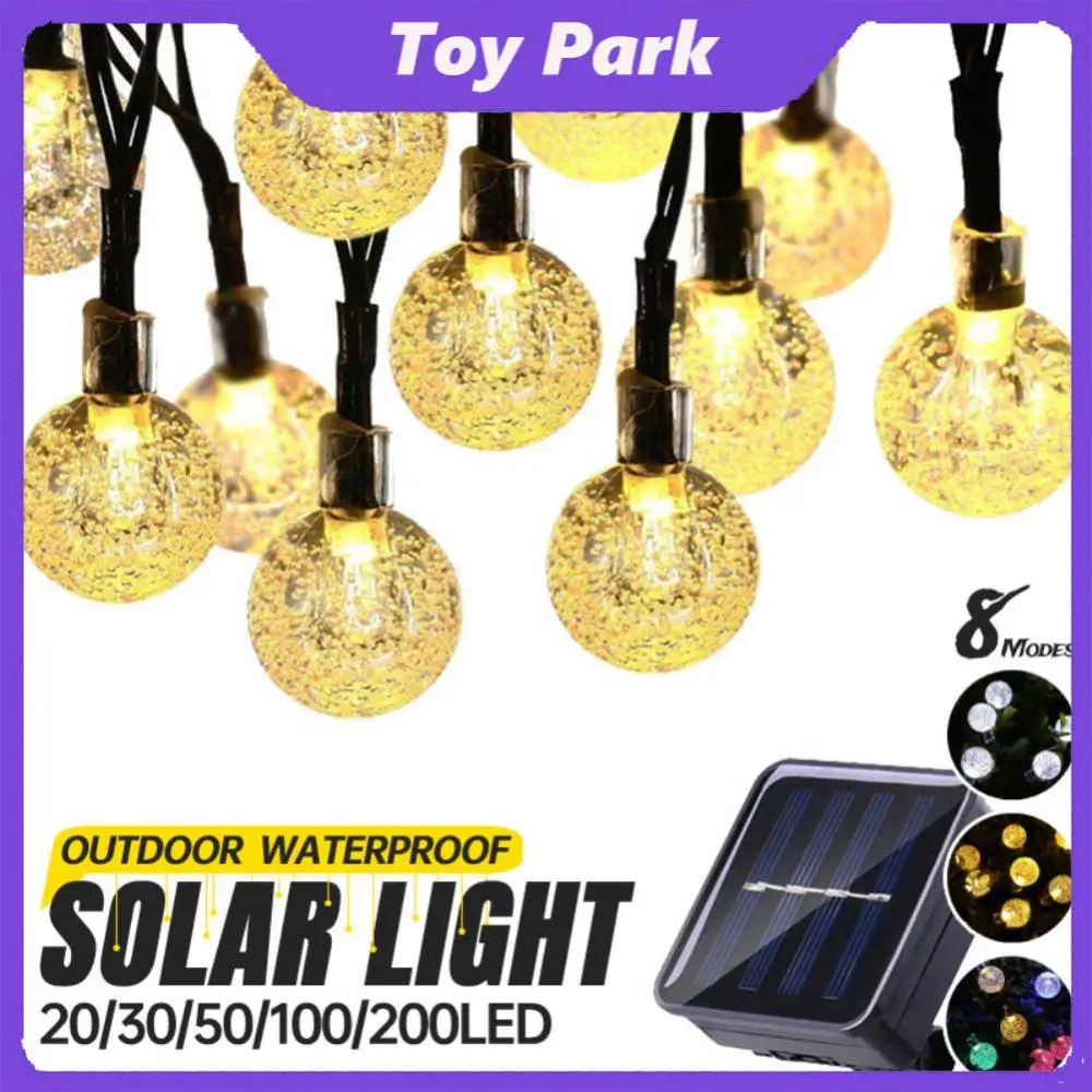 

Outdoor Garden Fairy Light String Led Solar String Lights Waterproof Home Decoration Crystal Ball Fairy Light Garden Led Bubbles