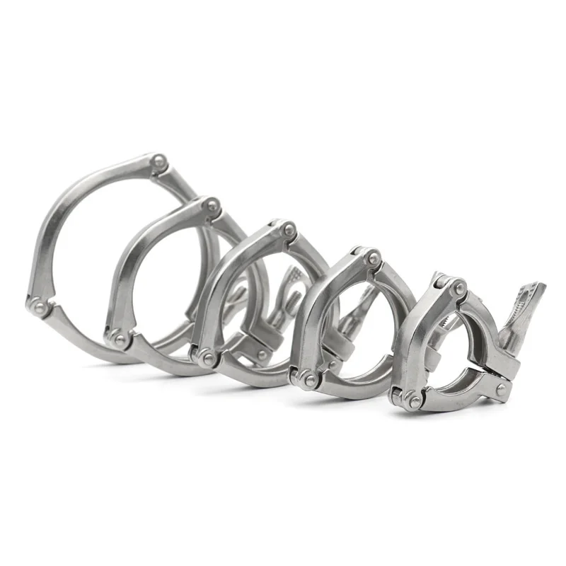 Фото Модель из трех частей Tri Clamp 1,5/2/3/3,5/4 дюйма SS304 Санитарный фитинг клевера из нержавеющей стали TC50,5/64/77,5/91/106/119 мм Homebrew №3