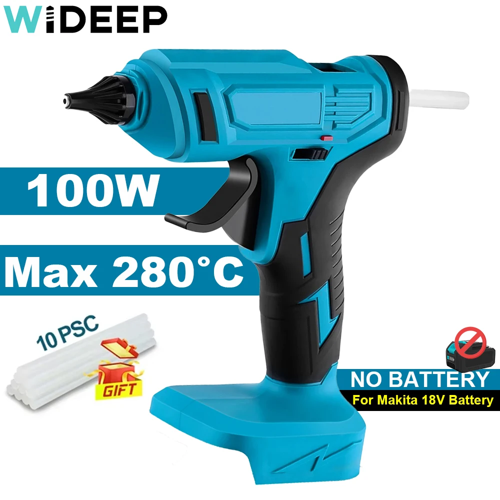 

Портативный беспроводной клеевой пистолет Makita 100 Вт