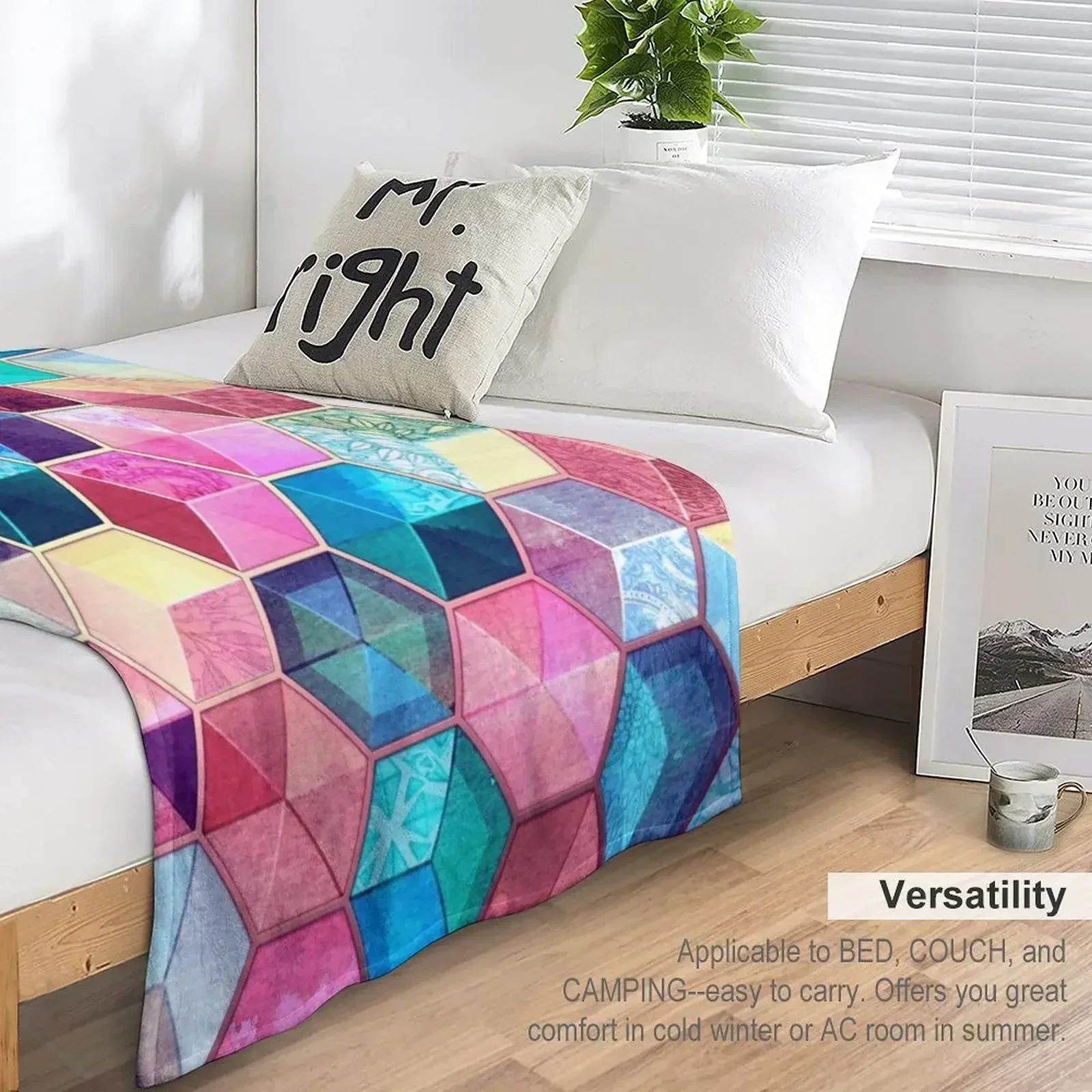 Одеяло с топазом и рубином кристаллами в виде сот очень большое одеяло из