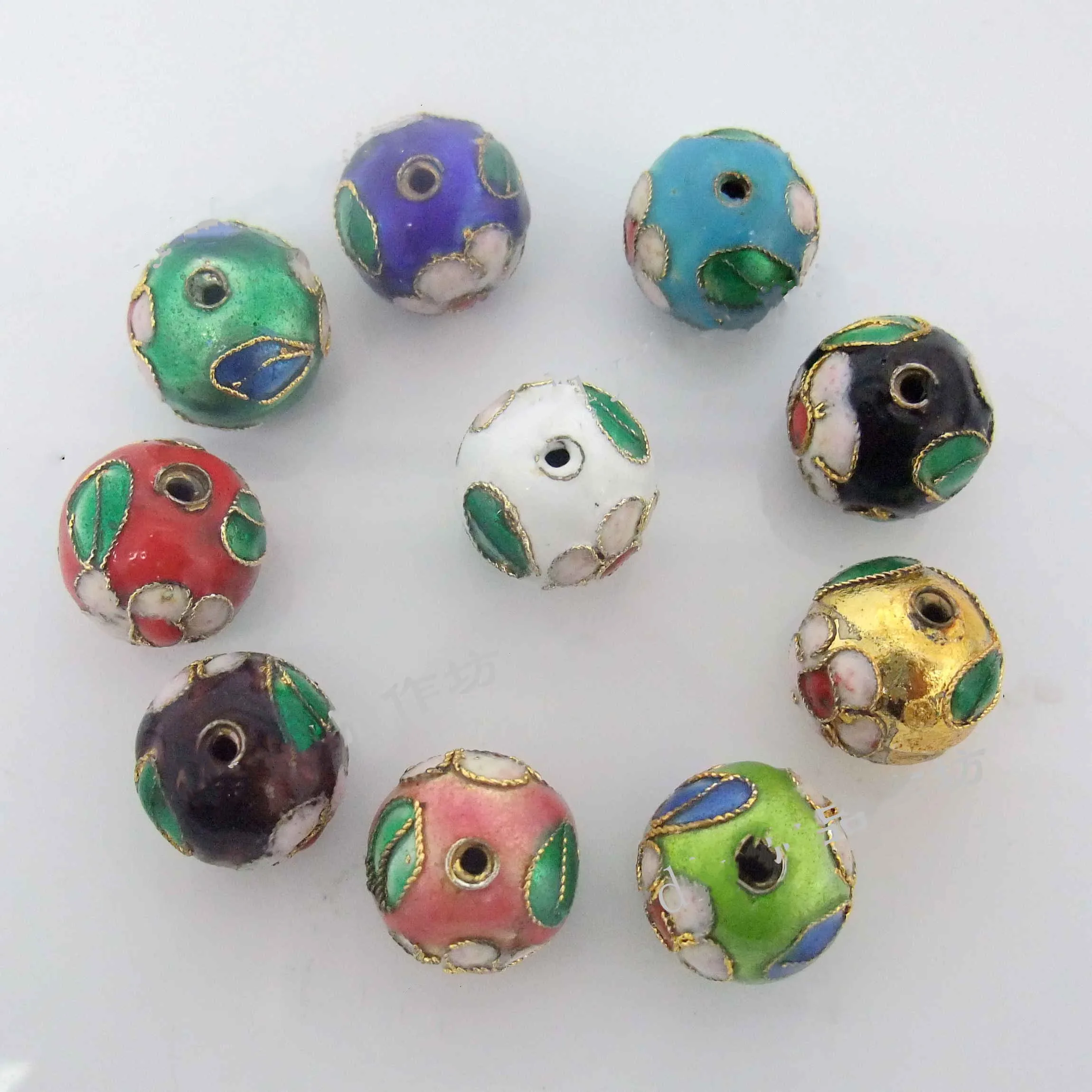 10 шт. большие бусины из перегородчатой филиграни в форме цветка 14 мм сделай сам