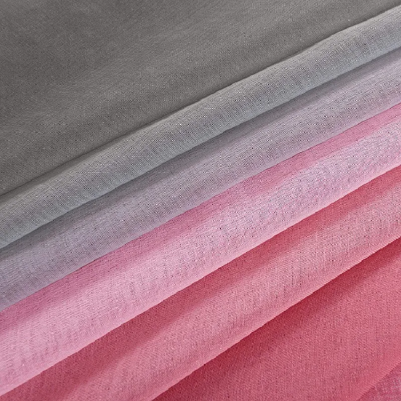 Розовые и серые градиентные прозрачные шторы для гостиной полузанавески из