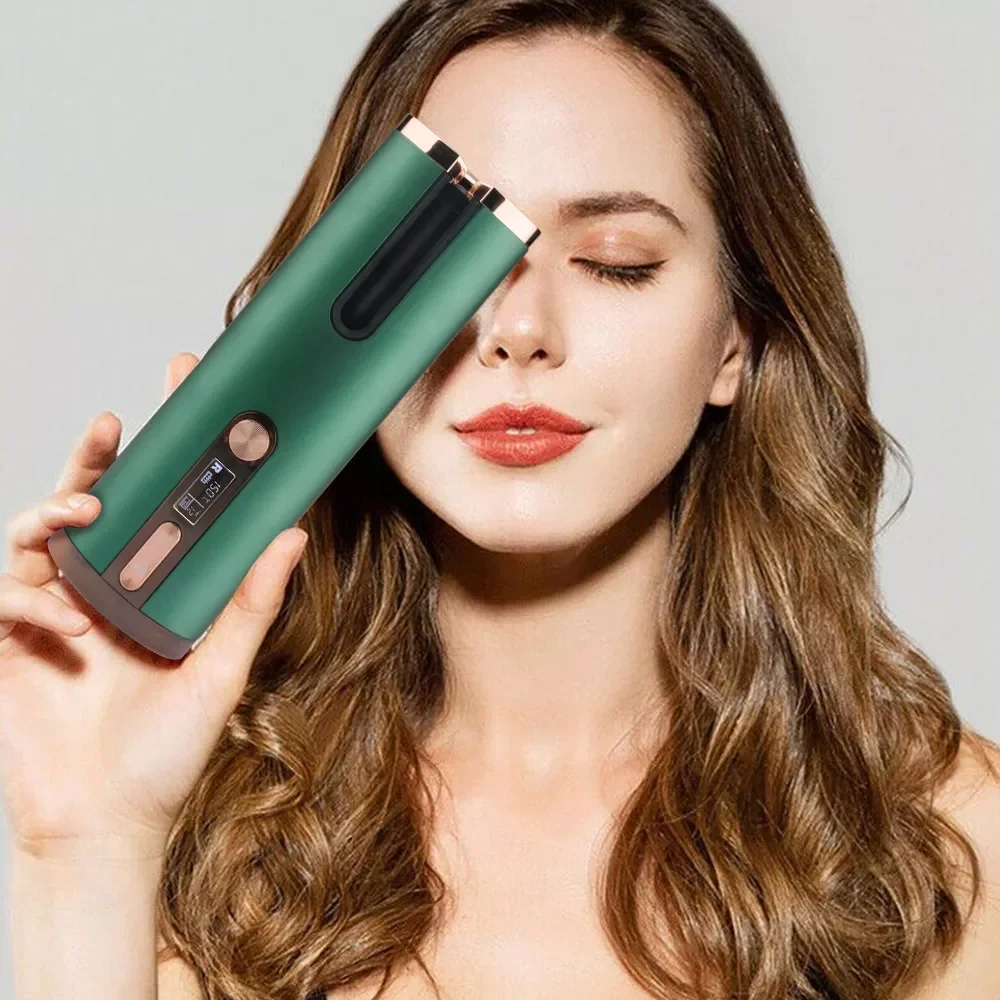 

NEW2022 Portable Automatic Hair Curler Power Bank Wireless Curling Iron Automatic Curling Iron Usb Ceramic Roller Hair Styler To