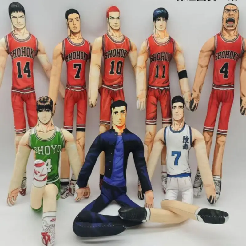 Фото Плюшевая кукла Slam Dunk: Сакураги Ханамичи, Рукава Каэде (длинноногие персонажи) со встроенным скелетом, свободно гибкие, для декора рабочего стола, подарок для друга №1
