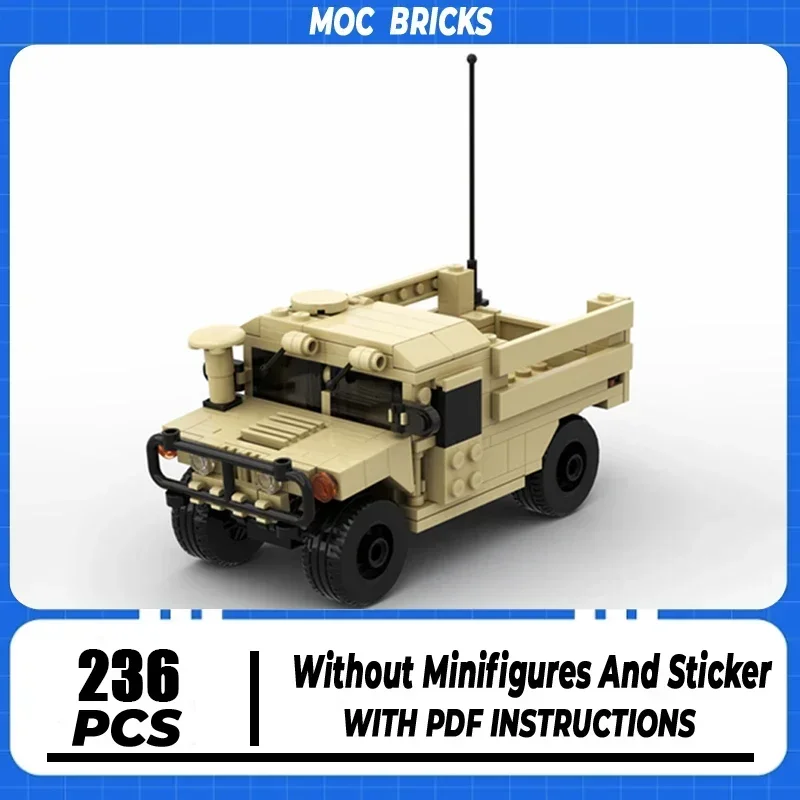 Moc Building Bricks Военная модель M1123 Грузовой войск Транспортные средства Технология