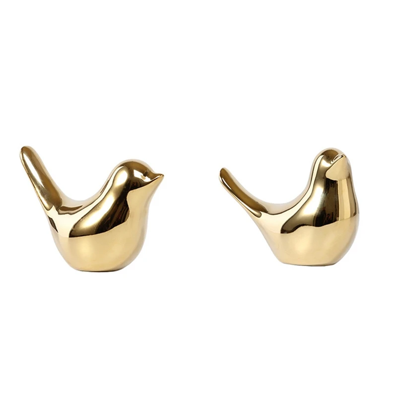 

2 шт., современные керамические статуи птиц, L & XL