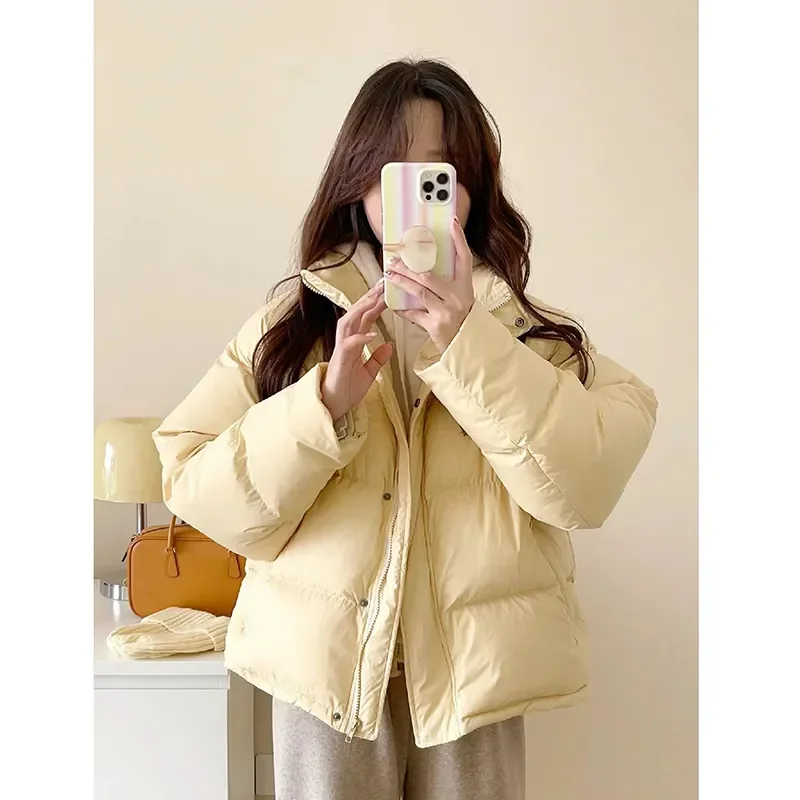 Осень-зима повседневные хлопковые стеганые куртки женские свободные толстые