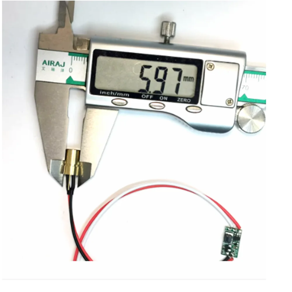 515 нм 520 10 МВт зеленый лазерный модуль точечное пятно с отверстием 6*10 5 мм мини-тип