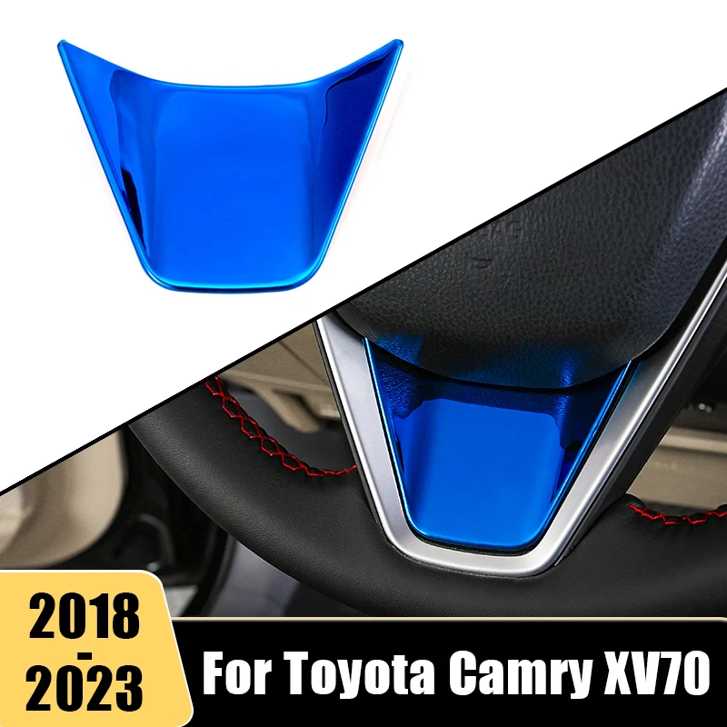 

Car Steering Wheel Button Panel Cover Trim Sticker For Toyota Camry AV50 50 XV70 70 2012-2018 2019 2020 2021 2022 2023 Accessori