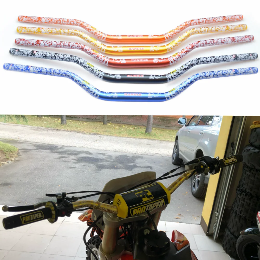 

Handlebar For PRO Taper Pack Bar 1-1/8" Handle bar Pads Grips Pit Pro Racing Dirt Pit Bike Motorcycle CNC 28.5mm Adapter