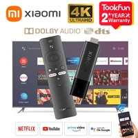 new global version xiaomi mi tv vara 4k netflix android 11 dolby atmos youtube smart tv box google assistant bluetooth remote