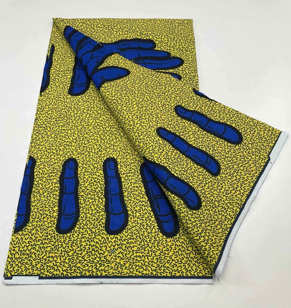 Африканская восковая ткань 100% хлопок настоящая анкарская блочный принт батик