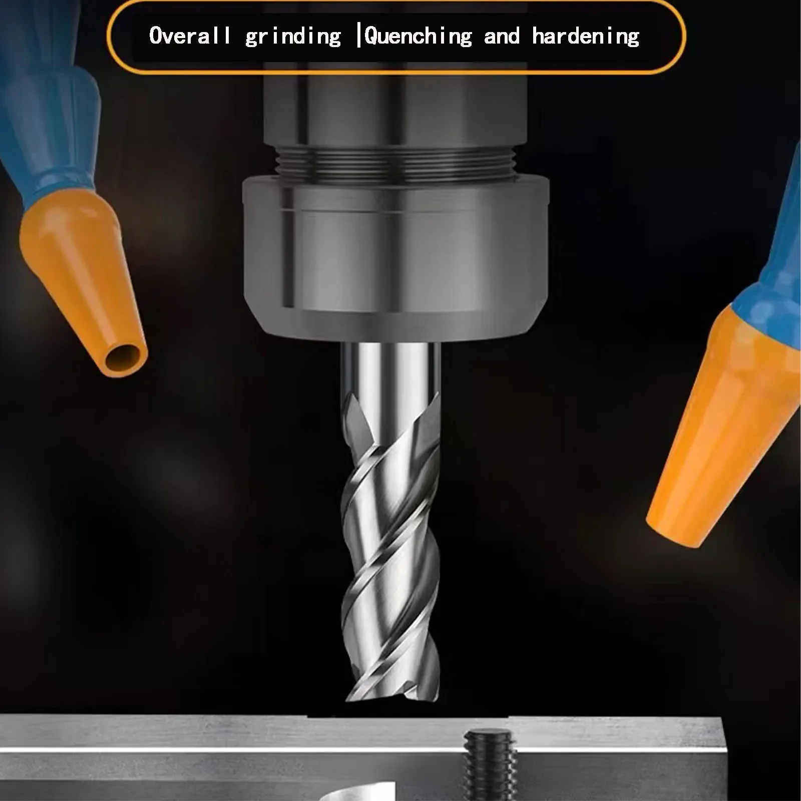 HRC35 ° 4-зубая концевая фреза из быстрорежущей стали для дерева алюминия чугуна