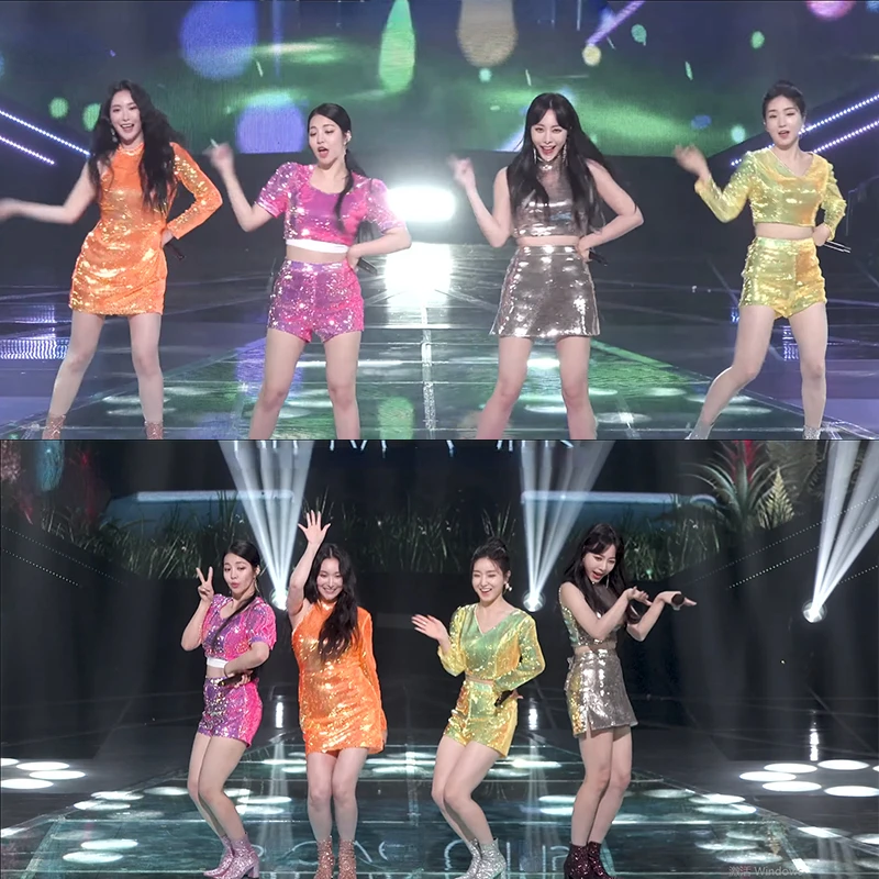 

Kpop Korean Girl Group 2022 Jazz Dancer Outfit Women Sexy Sequins Crop Tops Mini Skirt Slim Shorts Hip Hop Clothes Stage Suits