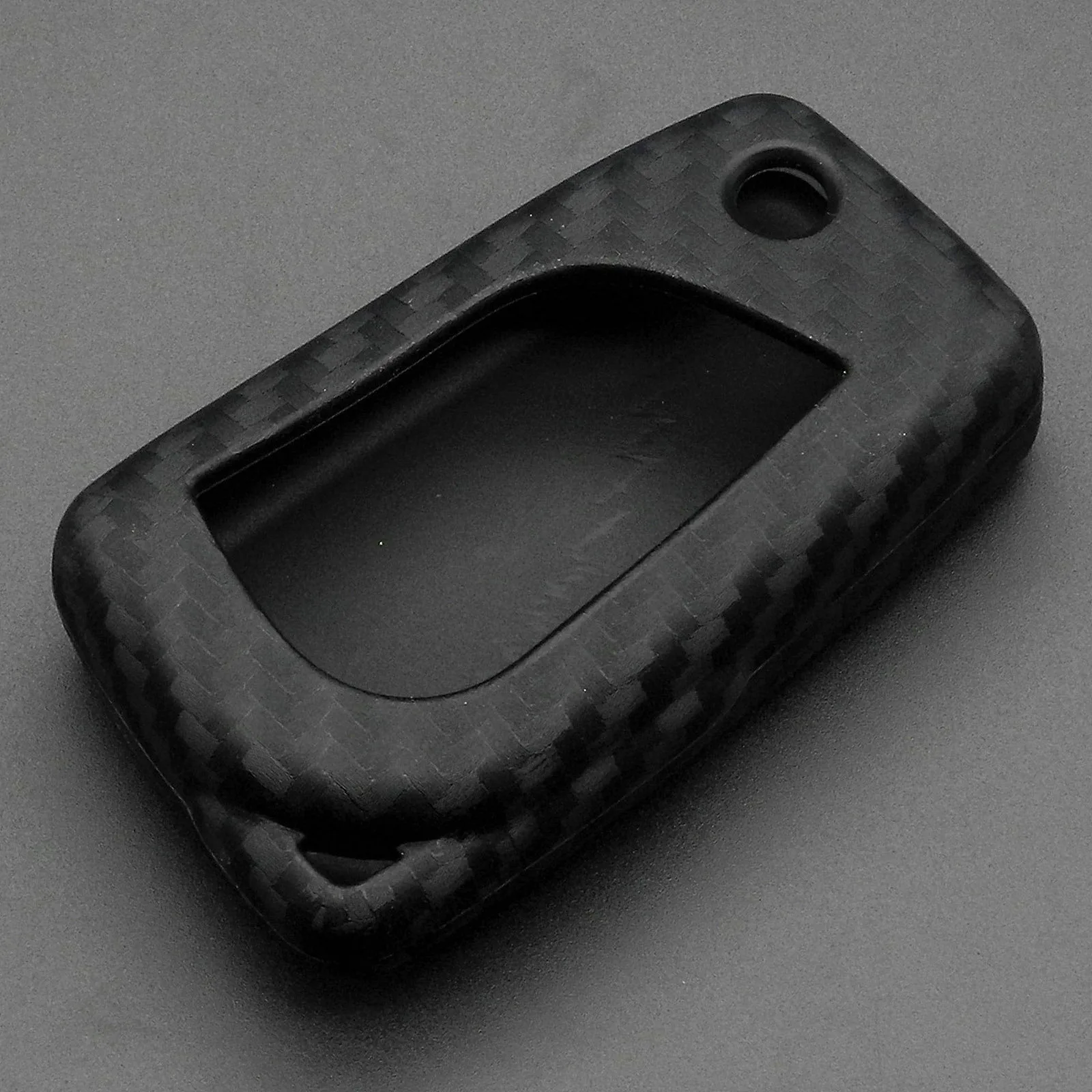 

Jingyuqin силиконовый чехол брелока Дистанционного Управления из углеродного волокна для Toyota Highlander Camry Corolla EX VIOS 3 кнопки Раскладной Автомобильный чехол для ключей