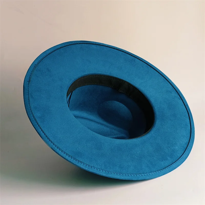 Фото Фетровая шляпа-федора CAP 39 Colors Suede с широкими полями 9,5 см, унисекс, осенне-зимняя, классическая замшевая шляпа-сомбреро №5