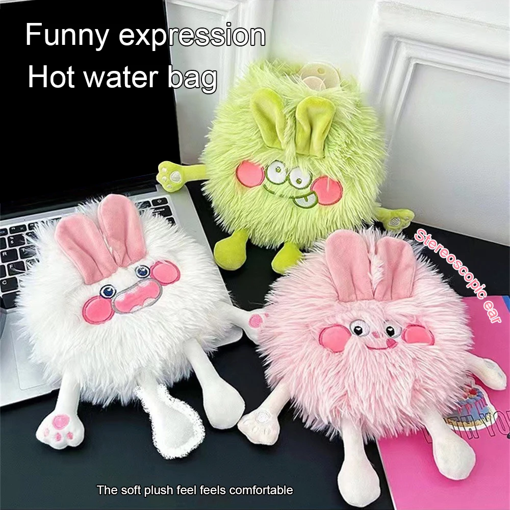 

Winter Hot Water Bag Protected Lovely Warm Water Shield Convenient Skin-friendly Cute Plush Water Bag Student Necessities Warm