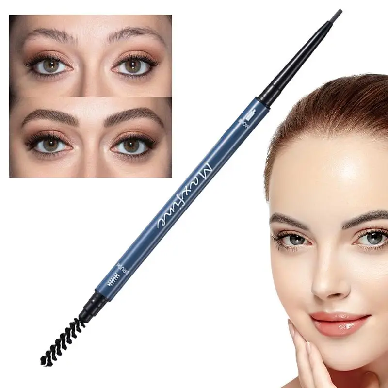 

Eyebrow Pencil Waterproof Microblading Pen Strong Shape Fine Refill High Saturation Double Head Eyebrow Pencil Silky Color For