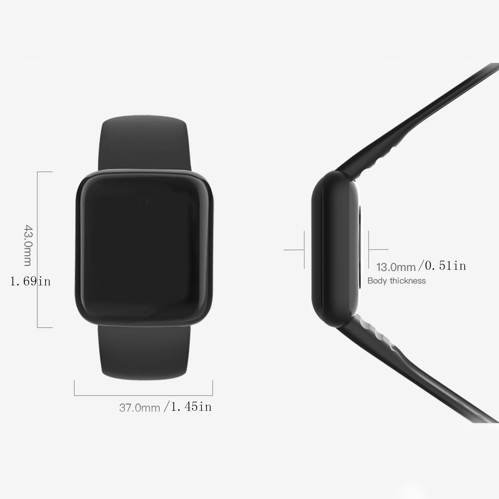 Умные часы D20S/Y68S 1 44 дюйма Bluetooth фитнес-браслет для Android Ios 2024 новые умные вечерние