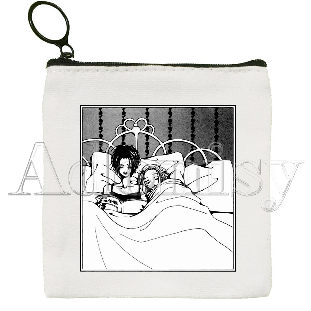 NANA Osaki Manga Anime Japanese The Black Stones Key Coin Purse Wallet for Teenager Cartoon Cute Credit Card Bag