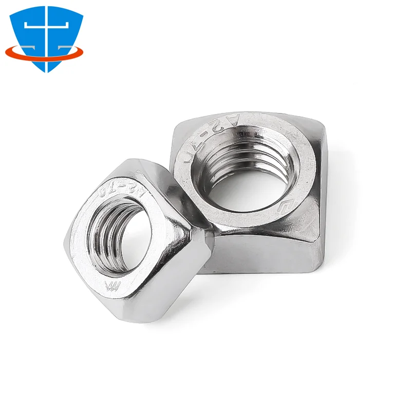 50/2 шт., квадратные гайки из нержавеющей стали