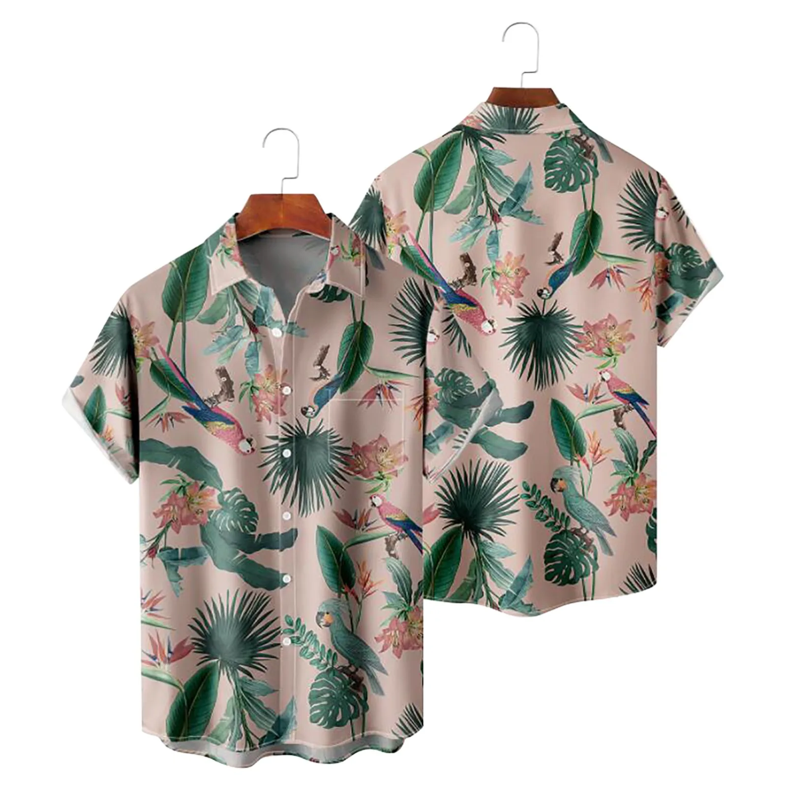 

Mens Printed Hawaiian Shirts Short Sleeve Button Down Beach Shirts Shirt For Man Short Sleeve Tee Shirt