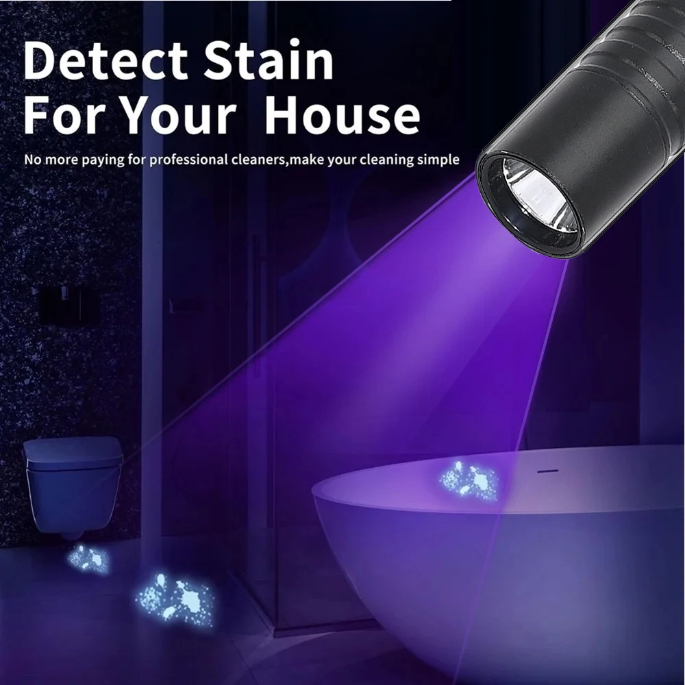 Маленький УФ-фонарик Ziguang Type-C Мини-фонарик из алюминиевого сплава со встроенной