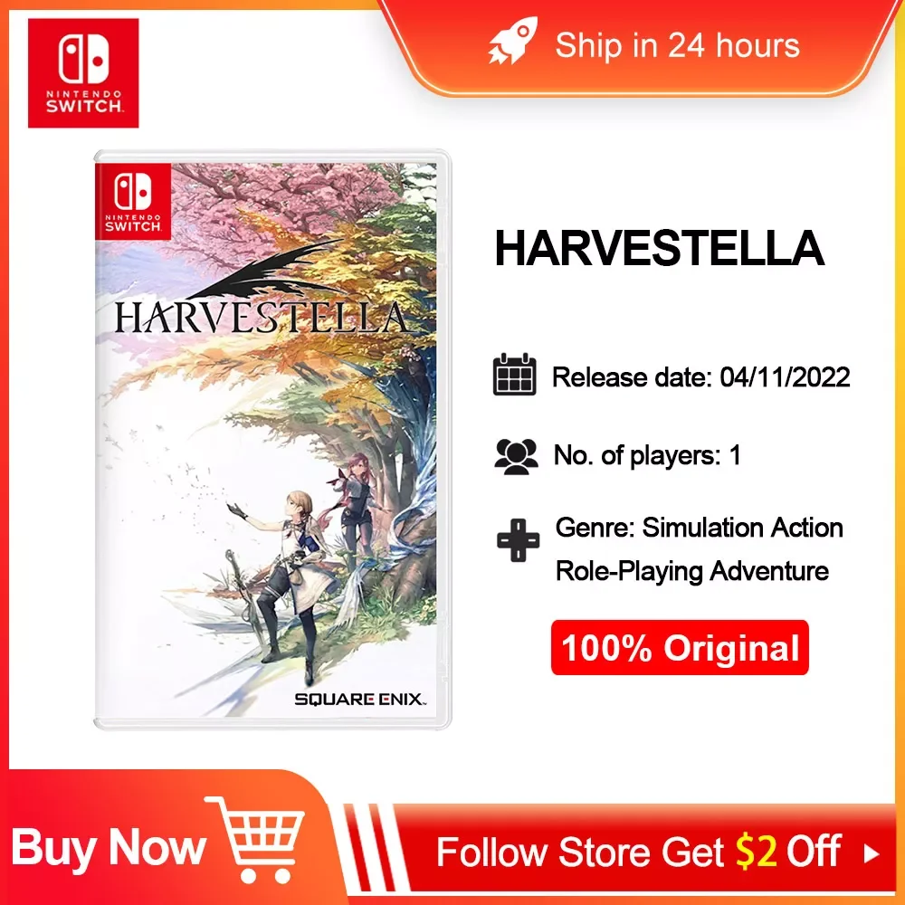 

NEW IN HARVESTELLA Games Single Player Action Adventure Genres Support TV Handheld Mode for Switch OLED Lite