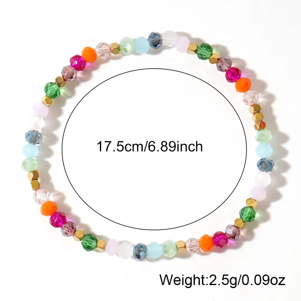 1 шт. Изящные Кристальные бусины в стиле бохо Исцеляющие женские браслеты из