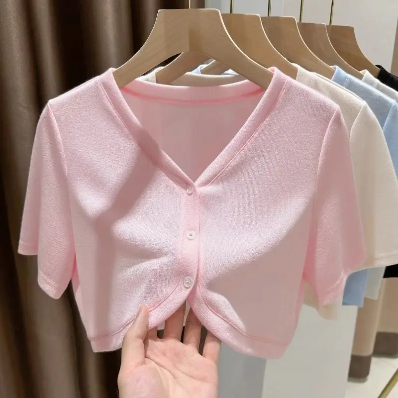 Женская короткая куртка с мангой черная и белая длинным рукавом новая летняя