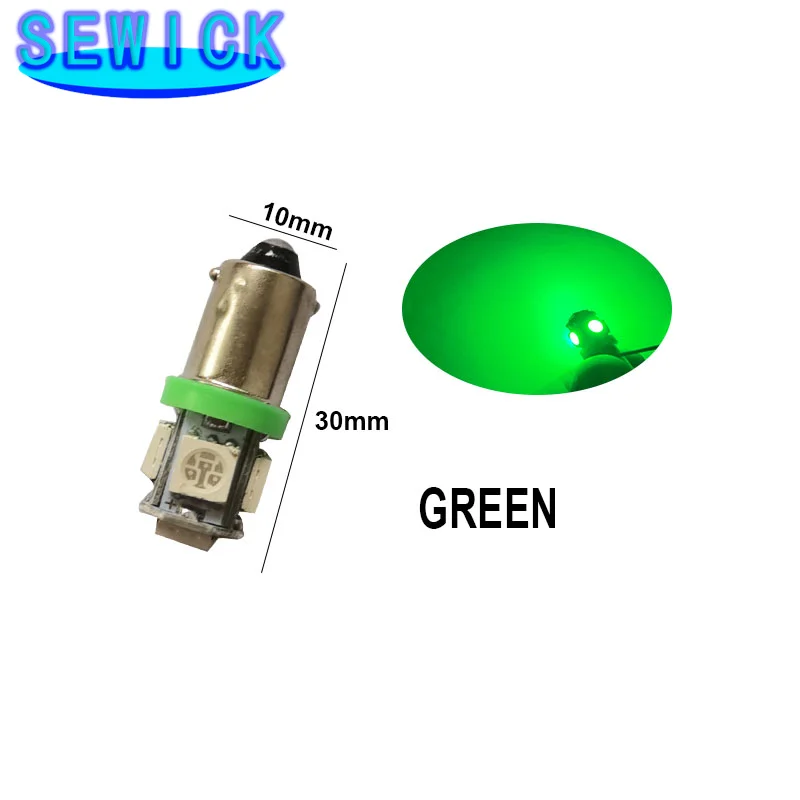 500 шт. DC 12 В 24 T11 T4W BA9S W6W 5050 5 SMD Светодиодная лампа для автомобиля грузовика чтения