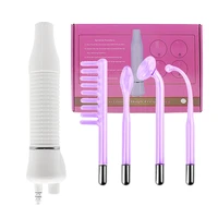 electrode 4 in 1 high frequency wand spot acne remover face beauty device spa salon home facial skin care massager